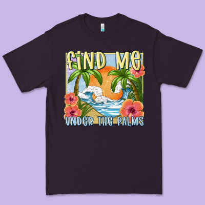 Find Me Under The Palms Premium Tee Designed By Maliassmallbusiness