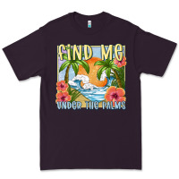 Plum find me under the palms Premium Tee - MaliasSmallBusiness