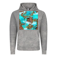 Cloud Rock Mama Bear Hunting Fish With Leopard Seamless Pattern Vintage Hoodie - BundleAndBundleShop