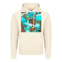 Vintage Artic Mama Bear Hunting Fish With Leopard Seamless Pattern Vintage Hoodie - BundleAndBundleShop