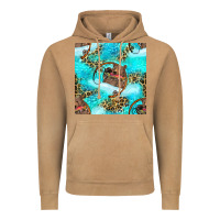 Vintage Camel Mama Bear Hunting Fish With Leopard Seamless Pattern Vintage Hoodie - BundleAndBundleShop