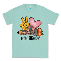 Seafoam peace love 6th grade Classic Tee - JahusDesignShop
