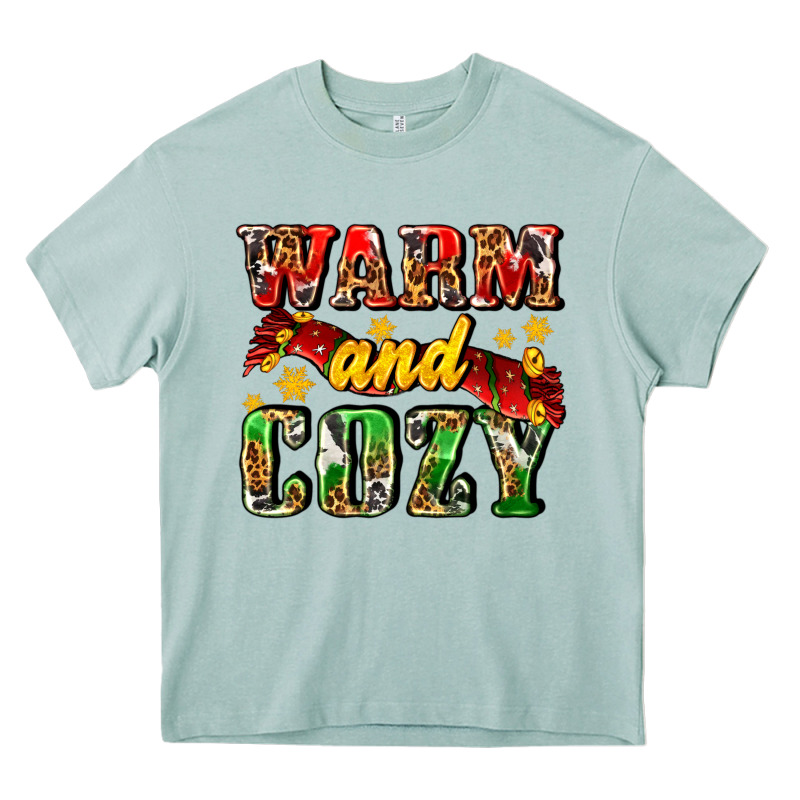Warm And Cozy With Scarf Heavy Core Tee by AdoDesignShop | Teevron