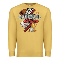 Antique Gold baseball mama Premium Sweatshirt - FaDigitalArtStudio