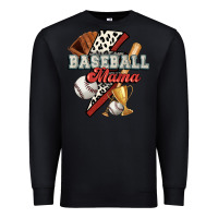 Black baseball mama Premium Sweatshirt - FaDigitalArtStudio
