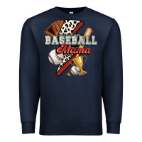 Navy baseball mama Premium Sweatshirt - FaDigitalArtStudio