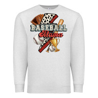 Oatmeal Heather baseball mama Premium Sweatshirt - FaDigitalArtStudio