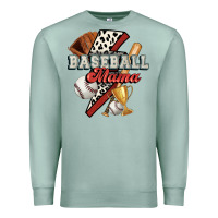 Seafoam baseball mama Premium Sweatshirt - FaDigitalArtStudio