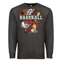 Smoke baseball mama Premium Sweatshirt - FaDigitalArtStudio