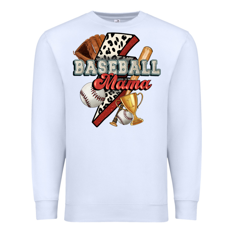 Baseball Mama Premium Sweatshirt by FaDigitalArtStudio | Teevron