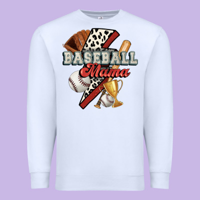 Baseball Mama Premium Sweatshirt Designed By Fadigitalartstudio