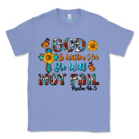 Colony Blue god is within her she will not fail Classic Tee - BundleAndBundleShop