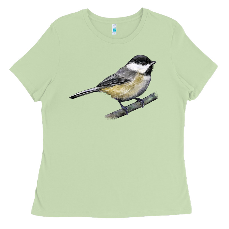 Black Capped Chickadee Ladies Tee by LillyAllenDesigns | Teevron