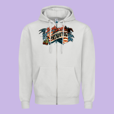I'm Not Drunk I'm Patriotic 4th Of July Zipper Hoodie Designed By Howdyjamesfarm