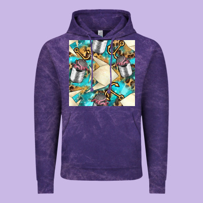 Paper Fish And Canned With Anchor Seamless Pattern Pbs Vintage Hoodie Designed By Bundleandbundleshop