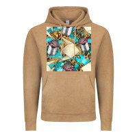 Vintage Camel Paper Fish And Canned With Anchor Seamless Pattern Pbs Vintage Hoodie - BundleAndBundleShop
