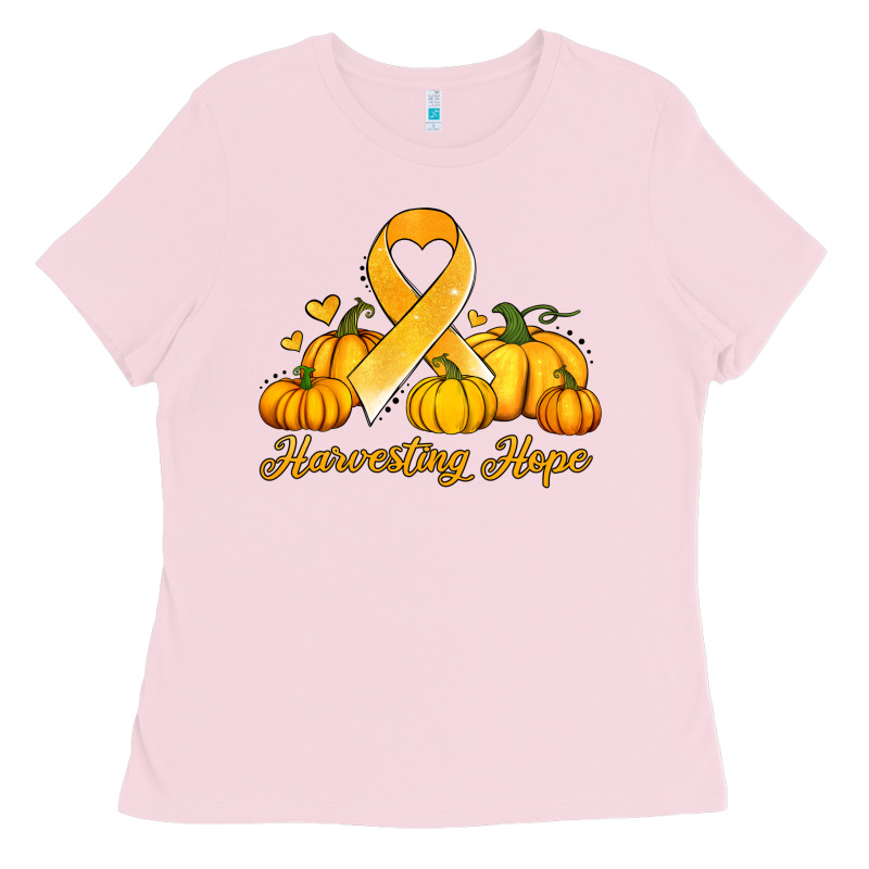 Childhood Cancer Awareness Month Harvesting Hope Ladies Tee by Jasminsmagicworld | Teevron
