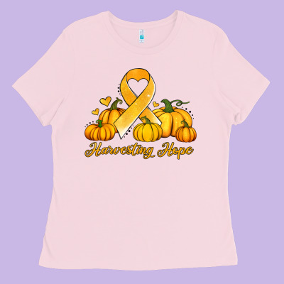 Childhood Cancer Awareness Month Harvesting Hope Ladies Tee Designed By Jasminsmagicworld