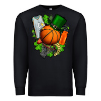 Black St. Patrick's Day Basketball Premium Sweatshirt - FaDigitalArtStudio