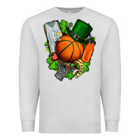 Dove Grey St. Patrick's Day Basketball Premium Sweatshirt - FaDigitalArtStudio