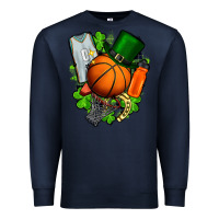 Navy St. Patrick's Day Basketball Premium Sweatshirt - FaDigitalArtStudio