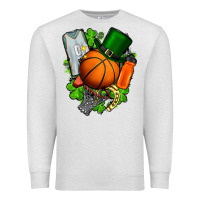 Oatmeal Heather St. Patrick's Day Basketball Premium Sweatshirt - FaDigitalArtStudio