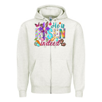 Oatmeal Heather He is risen indeed Happy Easter Day Zipper Hoodie - HowdyJamesFarm