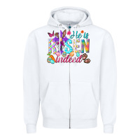 White He is risen indeed Happy Easter Day Zipper Hoodie - HowdyJamesFarm