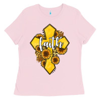 Bubblegum Pink faith childhood cancer Ladies Tee - Jasminsmagicworld