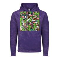 Cloud Purple Western Cactus And Turquoise Gemstone With Leopard And Cowhide Seamles Vintage Hoodie - BundleAndBundleShop