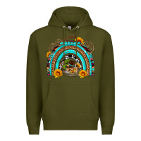 Army Green easter rainbow olivia Premium Hoodie - OliviaCreatesArt