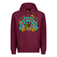 Burgundy easter rainbow olivia Premium Hoodie - OliviaCreatesArt