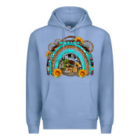 Colony Blue easter rainbow olivia Premium Hoodie - OliviaCreatesArt