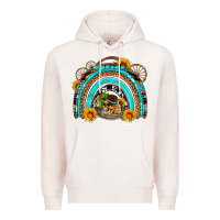 Pale Pink easter rainbow olivia Premium Hoodie - OliviaCreatesArt