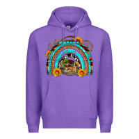 Purple easter rainbow olivia Premium Hoodie - OliviaCreatesArt