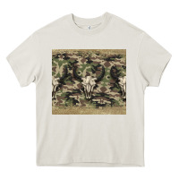 Camouflage Bull Skull Heavy Core Tee | Teevron