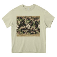Mossy camouflage bull skull Heavy Core Tee - Jasminsmagicworld
