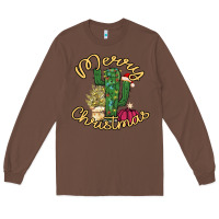 Chestnut Merry Christmas Cactus Long Sleeve Tee - Bettercallsaul