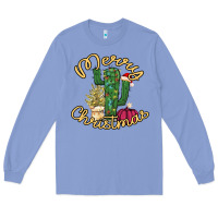 Colony Blue Merry Christmas Cactus Long Sleeve Tee - Bettercallsaul