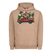 Pigment Burro festive farm animal christmas truck Urban Hoodie - CowhideDigitalArt