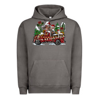 Pigment Tornado festive farm animal christmas truck Urban Hoodie - CowhideDigitalArt