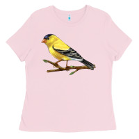 Bubblegum Pink American Goldfinch Ladies Tee - LillyAllenDesigns
