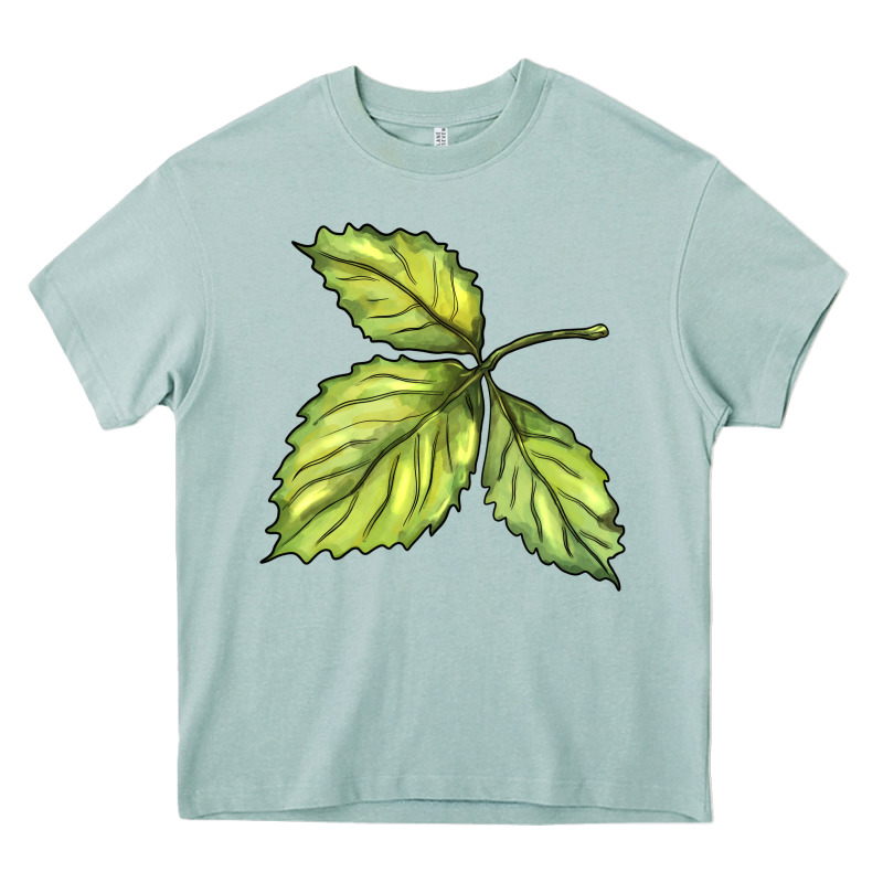Green Leaf Heavy Core Tee by BarkalooDesign | Teevron