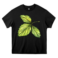 Black green leaf Heavy Core Tee - BarkalooDesign
