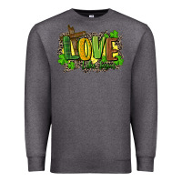 Charcoal Heather love like jesus st. patricks Premium Sweatshirt - FaDigitalArtStudio