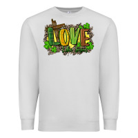 Dove Grey love like jesus st. patricks Premium Sweatshirt - FaDigitalArtStudio