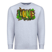 Heather Grey love like jesus st. patricks Premium Sweatshirt - FaDigitalArtStudio