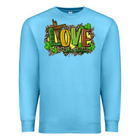 Ocean Blue love like jesus st. patricks Premium Sweatshirt - FaDigitalArtStudio