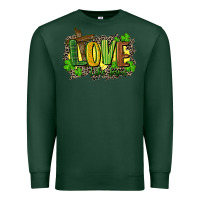 Sports Green love like jesus st. patricks Premium Sweatshirt - FaDigitalArtStudio