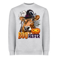 Boo Heifer Cow With Halloween Heavyweight Sweatshirt | Teevron